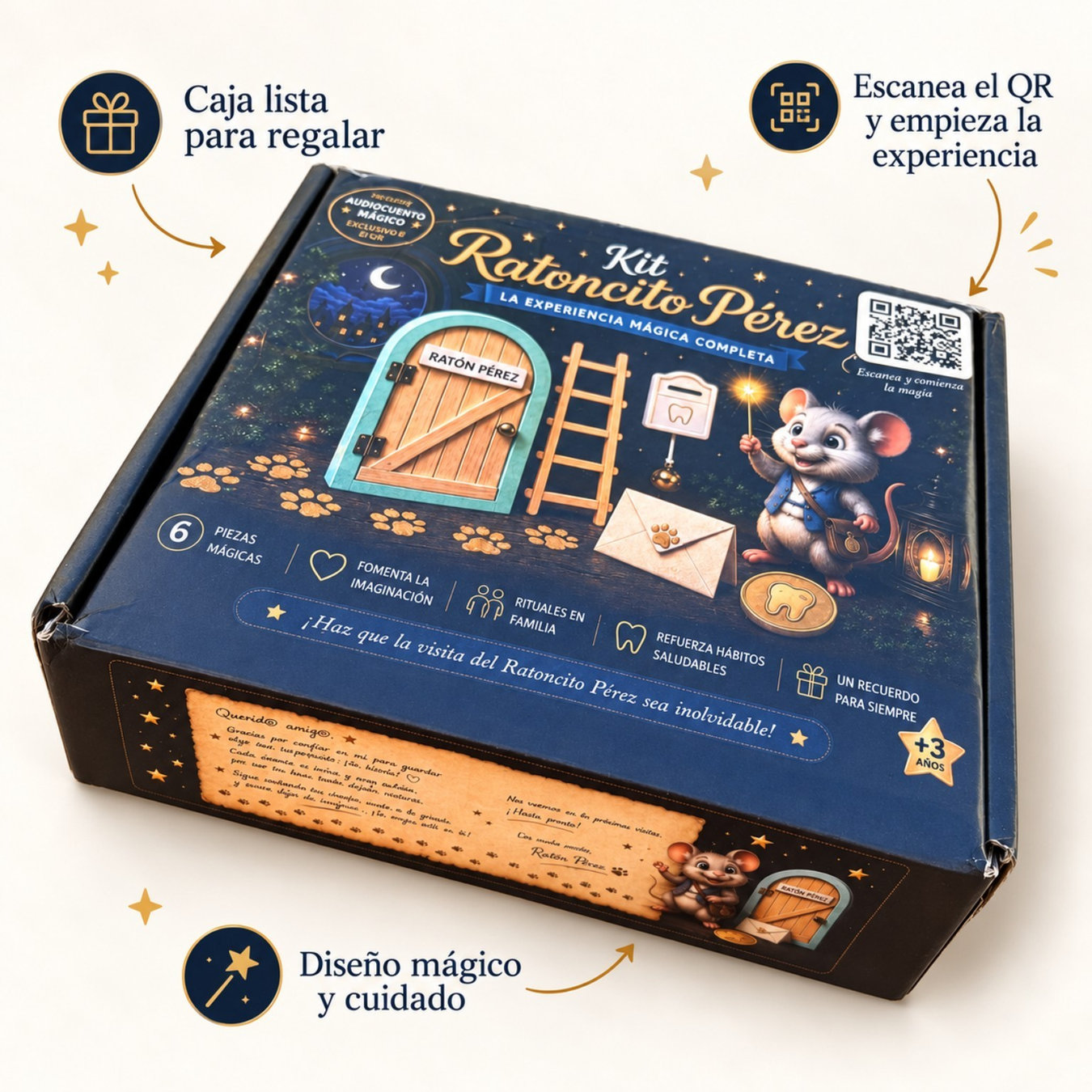 Caja del kit mágico AYRIE lista para regalar