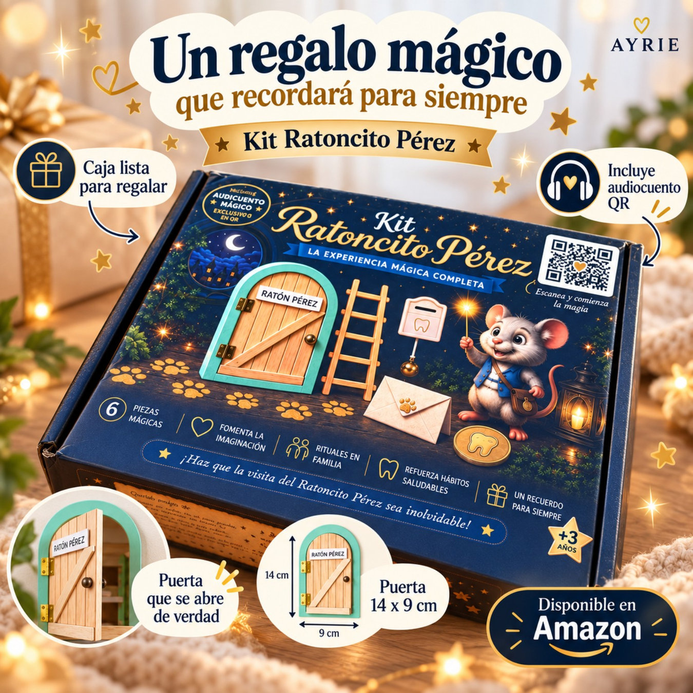 Presentación del kit AYRIE como regalo mágico